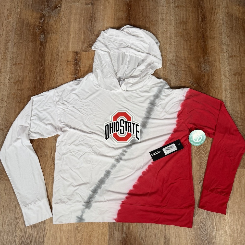 New Certo The Ohio State Buckeyes OSU Rundown Pullover Hoodie Women's Large $69